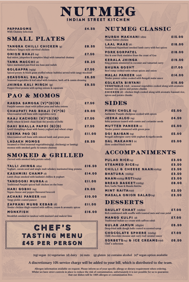 Nutmeg Street Kitchen Indian Restaurant, Bristol